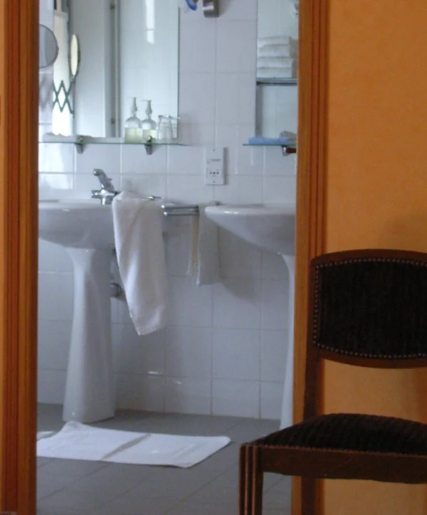 Salle de bain chambre art deco - Villa Gaia Hotel de charme et jardin – Digne-les-Bains en Haute Provence (1) (1)
